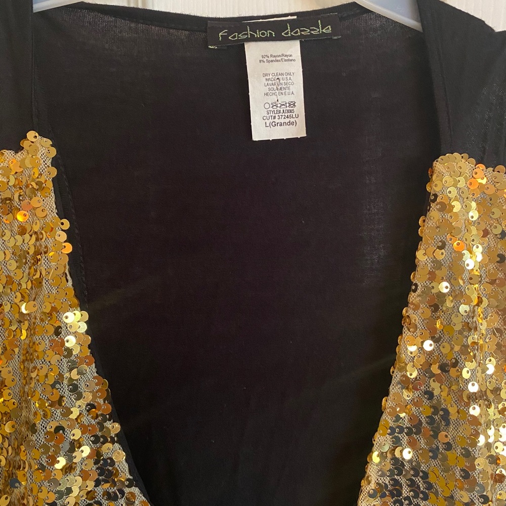 Gold Sequence Shirt
